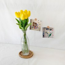 [소품톡톡] 유리 화병 인테리어화병 꽃병 엔틱화병 빈티지화병_롱라인 줄무늬 호리