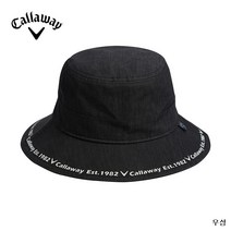 캘러웨이 골프모자 남 22 뉴 DENIM BUCKET 남성 버킷햇RWTYI89633-199_G, 블랙Black