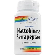 Solaray Nattokinase Serrapeptase - 30 Vegetarian Capsules null, 1, 기타