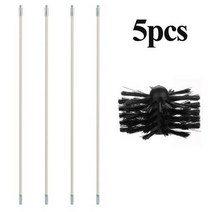 실내화목난로 벽난로 굴뚝 연통청소 브러쉬 2/6/13pcs 610mm 굴뚝 청소 키트 막대 청소 로타리 브러시 헤드, 01 package1
