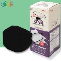 국산 KF94 마스크대형 100매 숨쉬기 편한 귀안아픈 KR프로텍 흰/검, 검정 KR프로텍 프리미엄 25매
