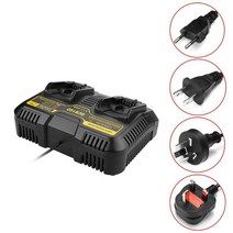 디월트충전기 호환 DCB102 리튬 이온 배터리 충전기 Dewalt 12V14.4V 18V 20V 듀얼 USB 포트 4A 고속 110V, 02 US Plug