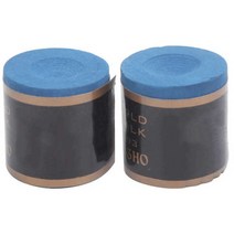 중상급자 고급당구초크 2pcs 당구 큐 팁 분필 미끄럼 방지 당구대 스틱 분필 당구 액세서리, 푸른