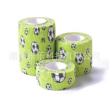 1 pcs 인쇄 된 의료 자기 접착 탄력 붕대 4.5m 손가락 관절 무릎 응급 처치 키트 애완 동물 테이프에 대 한 다채로운 스포츠 랩 테이프, [03] 7.5cm X 4.5m, 빨간색