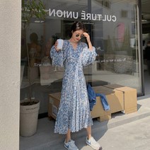 빅사이즈가을원피스 가을옷 클래식 소프트스타일 작은 키 플라워원피스 디자인 고퀄리티 감각 여성 3421440270