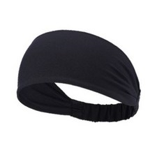 스포츠 와이드 추신수 헤어밴드 넓은 머리띠 야구 자전거 운동 땀흘림 방지 남자 헤어터번 반다나, 1.블랙