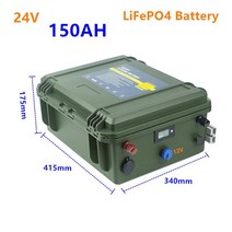 전기 자전거 배터리 24V 100AH LiFePO4 배터리 lifepo4 100ah 24v 리튬 인버터 모터 사운 더, 05 24V150AH