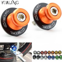 감성 튜닝 오토바이 CNC 스윙 암 스풀 슬라이더 혼다 CBR125R CBR1100XX CBR1000RR CBR300R CBR500R CBR929RR CBR 600 용 8mm, M8 블랙 CBR