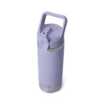 YETI Rambler 532ml(18온스) 병 진공 단열 스테인리스 스틸 빨대 캡 샤르트뢰즈 490332, Cosmic Lilac