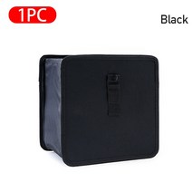 캠핑쓰레기통 팝업 쓰레기 통 봉투걸이 자동차 수 방수 양동이 좌석 다시 트렁크 주최자 가방 휴지 빈 인테리어 액세서리 벤츠 W2034, 01 Black 1 PC