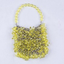 빈티지 럭셔리 디자인 페르시 크리스탈 비즈 핸드백 여성용 2023 Y2K 이브닝 백 패션