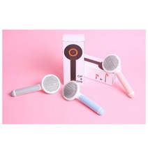 털날림방지 초저자극 강아지브러쉬 핑크 반려동물전용