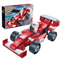 할머니 할아버지 선물 F1 경주차 블록 장난감 집중