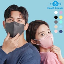 [헬스키퍼] 여름용 쿨 컬러마스크 20매, M, 베이지