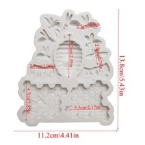 제빵실리콘틀 꿀벌과 벌집 실리콘 몰드 퐁당 케이크 장식 Sugarcraft 초콜릿 베이킹 도구 주방 용품, 01 ZJ1687