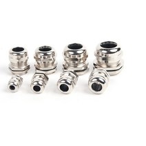1 조각 니켈 황동 금속 IP68 방수 케이블 글 랜드 커넥터 344mm 용 와이어 M PG, PG16 fit 10-14mm