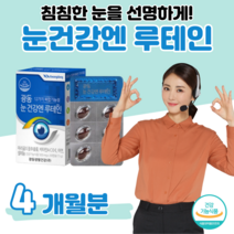 루테인 비타민 A 하루 1캡슐 비타민 C 아연 셀레늄 건강기능식품 마리골드 꽃 추출물 빌베리 홈쇼핑 프리미엄 영양제 성분 가격 효능 비교 50대 어르신, 4 개월치, 500mg x 30캡슐 (하루 1캡슐)