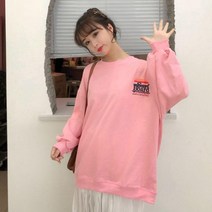 데코 여성 서핑 프린팅 맨투맨 티셔츠 210323