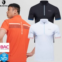 BLACKYAK [블랙야크] 이월특가 남성 BAC 반팔 반집업 티셔츠 BAC속리2티셔츠S#1 1BYTSM1025