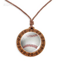 스포츠목걸이 남자건강목걸이 운동 게르마늄 티타늄 2020 뜨거운 판매 나무 목걸이 절묘한 보석 패션 축구 농구 테니스 배구 골프 공 스포츠 사진 액세서리, 6.as show