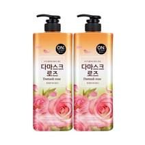 온더바디 플라워 바디워시 다마스크로즈 900g 2개