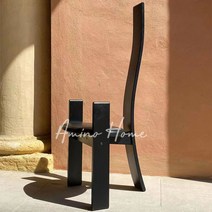 인테리어 의자 카페 원목 빈티지 예쁜 업소용, 블랙