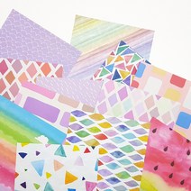 [만꾸] 감성 무늬 색종이(양면)