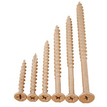 YUJINCO 목재용(델타) 나사 피스 방부목 소량 25mm 32mm 38mm 50mm 65mm 75mm 90mm, 목재용(델타)피스 17포인트 브라운, 75mm(22개)