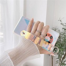 갤럭시S22 플러스 울트라 홀로그램 스트랩 거치대 젤리 케이스