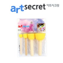 새한아트 아트시크릿 618 스펀지 페인트 브러쉬, 1세트, 1세트