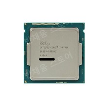 컴퓨터 cpu 중고 코어 i7-4790K HD 그래픽 4600 포함 4.0GHz 쿼드 8MB 캐시 TDP 88W 데스크탑 LG 호환A 1150 CPU I7 4790K, 한개옵션0