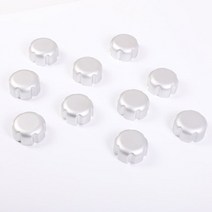 험머 h2 2003-2009 알루미늄 합금 실버 자동차 루프 랙 손잡이 나사 트림 커버 스티커 자동차 액세서리, 은