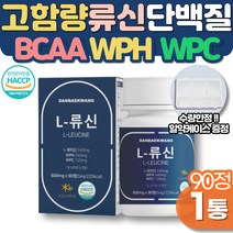 류신타블렛 식물성 단백질 WPC 프로틴 여성 복근 하체운동 근육키우는법 운동전 WPH 헬스보충제 유청단백 식약처 노인 단백질보충제 시니어 운동후 근육량늘리기 뮤신 루신 BCAA, 90정 X 1통