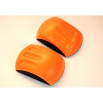 5인치 목공용 손사포블럭 마우스 원형샌딩 아데방, 주황, 마우스형, 1개