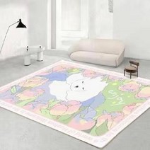 꽃무늬 러그 카페트 먼지없는 단모 매트 거실러그 거실카페트 카펫