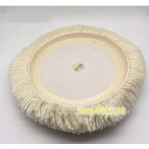 7"180mm 순수 양모 자기 접착 연마 볼 울 패드 자동차 오토바이 페인트 관리 하드웨어 가구 바닥, 한개옵션0