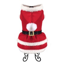 강아지 산타복 원피스 애견산타복, 버클산타복