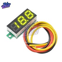 검전기 누설잔류계 월선경보기 검정기 전기테스터 dc 0-100v 미니 디지털 전압계 10a 패널 amp 볼트 전압 전류 측정기 테스터 감지기 led 디스플레이 자동 자동차, 노란색 dc 0-100v