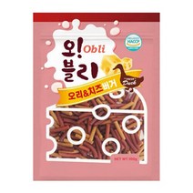 오블리 오리 치즈버거 100g 80p 1박스 강아지간식, 8kg, 6