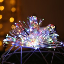 홈메이드 태양광 정원등 LED 줄조명 태양열 전구 조명 야외 마당 트리전구 3colors, 컬러, 32m 300등