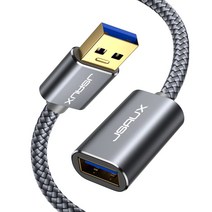 JSAUX USB 3.0 연장케이블 메탈 고속충전 연장선, 2m