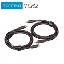 토핑 TCR2 RCA 케이블 6N 단결정 구리 금 도금 전문 오디오, [02] TCR2-25CM, 02 TCR2-25CM