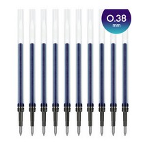 유니 시그노 RT1 노크식 볼펜 리필 0.28mm 0.38mm 10개, 0.38 블루 (UMR-83)