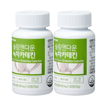 Haveat 슬림앤다운 녹차카테킨 650MG*120정 2개, 120정