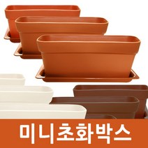 미니초화화분 화분받침 초화화분 초화화분받침 학교 유치원 복도 베란다 정원 만들기 실내정원꾸미기, 미니초화화분_미니초화화분밤색(대)