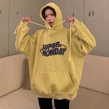 피앤비 (D00-1007) 슈피 후드티 오버핏 맨투맨 후드집업 라운드티 기모후드티 뽀글이 가디건 목폴라