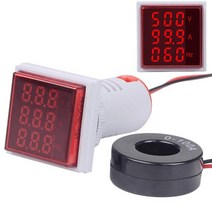 절연 저항 측정기3in 1 AC 60 ~ 500V 디지털 전압계 전류계 Hz Hertz 주파수 측정기 표시기 테스터 Amp 신, 01 Round Shunt