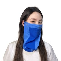 에스앤브로 멜란지 메쉬 마스크, 블루