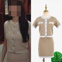 별똥별 이성경 니트 투피스 원피스 고퀄 수입 st 연예인 차정원