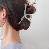 집게핀 모음 꼬임 투명 삼각 헤어 [도매기프트]크리스탈 일자 사각 올림머리, 선택_크리스탈 11cm집계핀